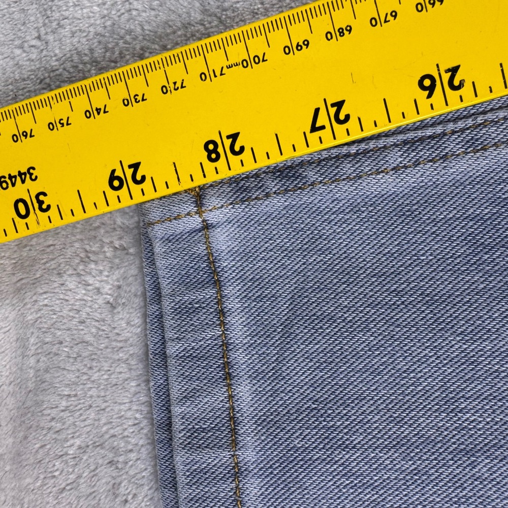 Halara Womens XL Light Wash High Waisted Straight Leg Seamed Front Denim Jeans - Picture 7 of 9